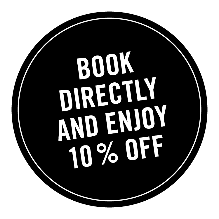 Book directly and enjoy 10% off